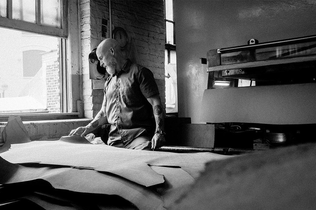 Josh from Black Bear Brand uses high quality leathers