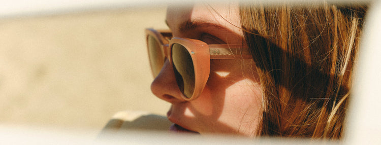looking at the sky through sunglasses